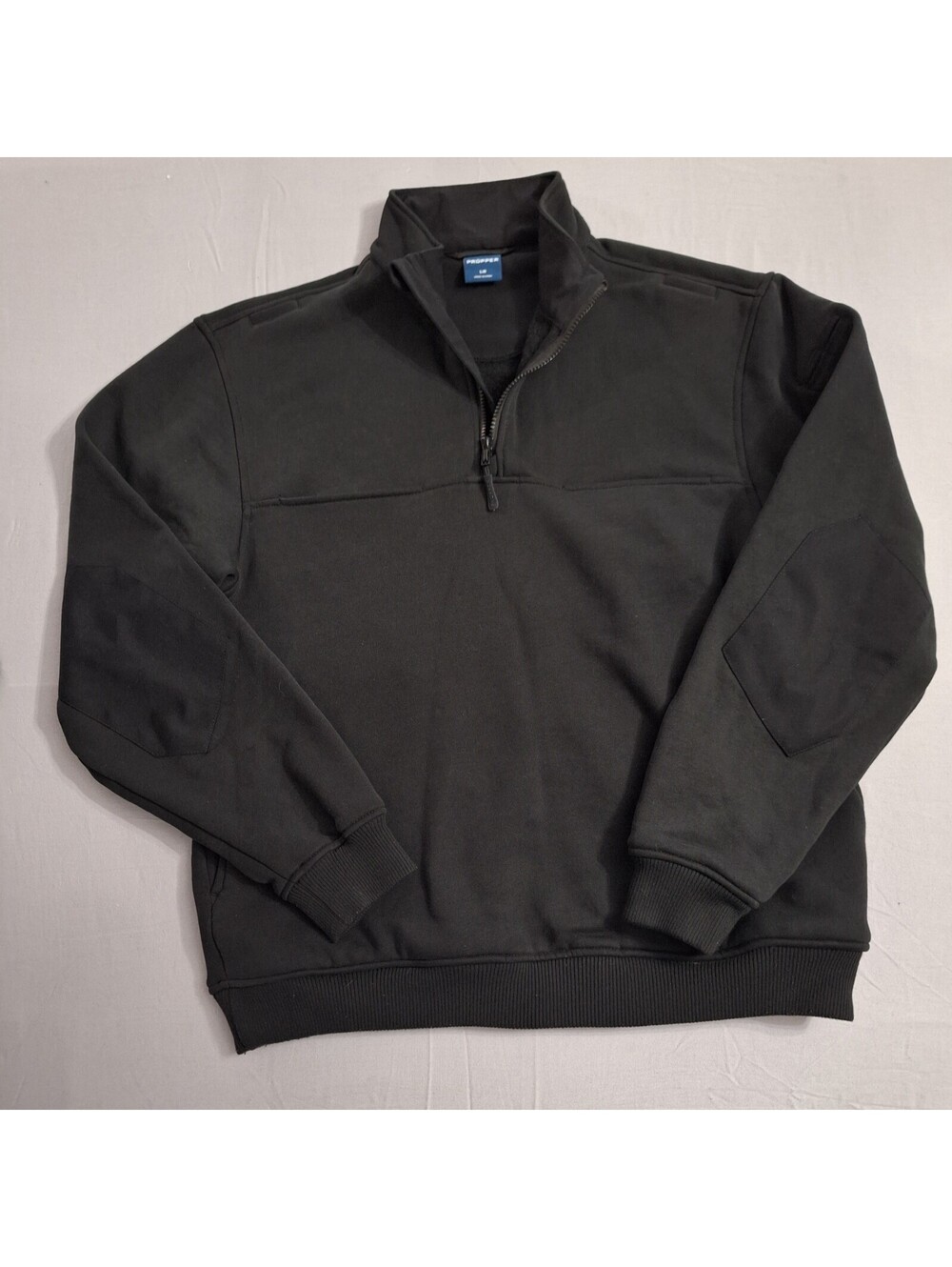 Propper 1/4 Zip Heavy Tactical Fleece Duty Pullover - Black, Size Men's Large